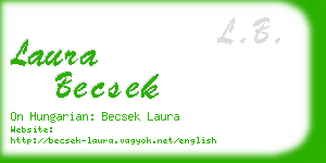 laura becsek business card